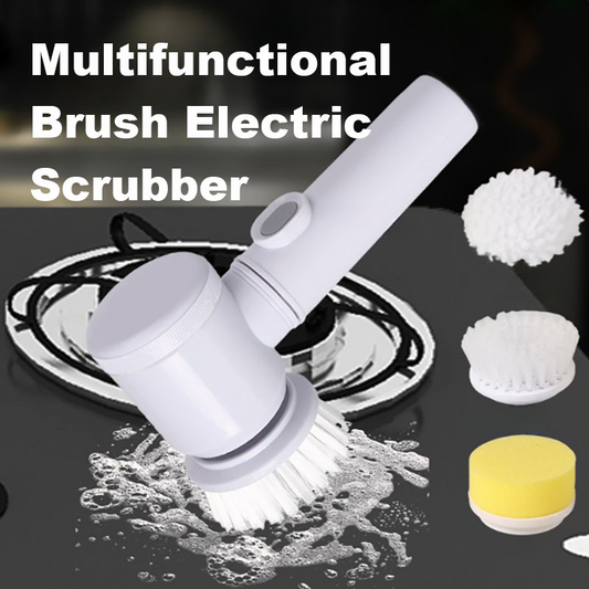 Rechargeable 5-in-1 Electric Scrubber – Effortless Cleaning for Dishes, Stoves & Surfaces