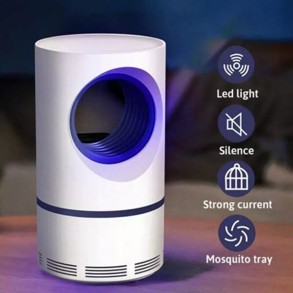 Chemical-Free UV Mosquito Killer Lamp - Silent, Non-Toxic - Safe for Kids & Pets - USB-Powered, and Easy to Clean