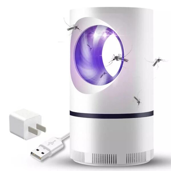 Chemical-Free UV Mosquito Killer Lamp - Silent, Non-Toxic - Safe for Kids & Pets - USB-Powered, and Easy to Clean